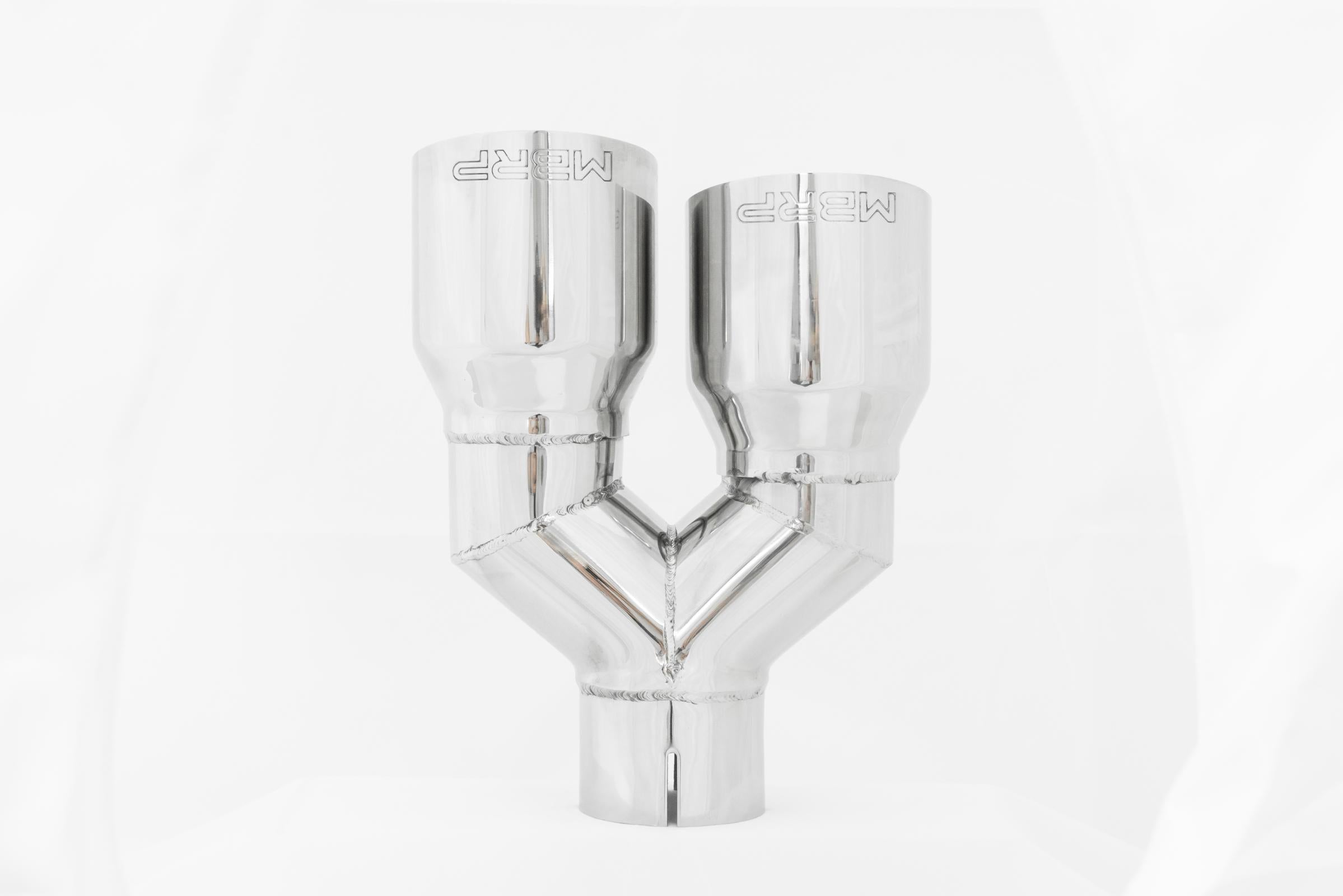MBRP T5171 - T304 Stainless Steel Tip 2.5 Inch ID Dual 3.5 Inch OD Out 9.5 Inch Length Dual Wall MBRP 2