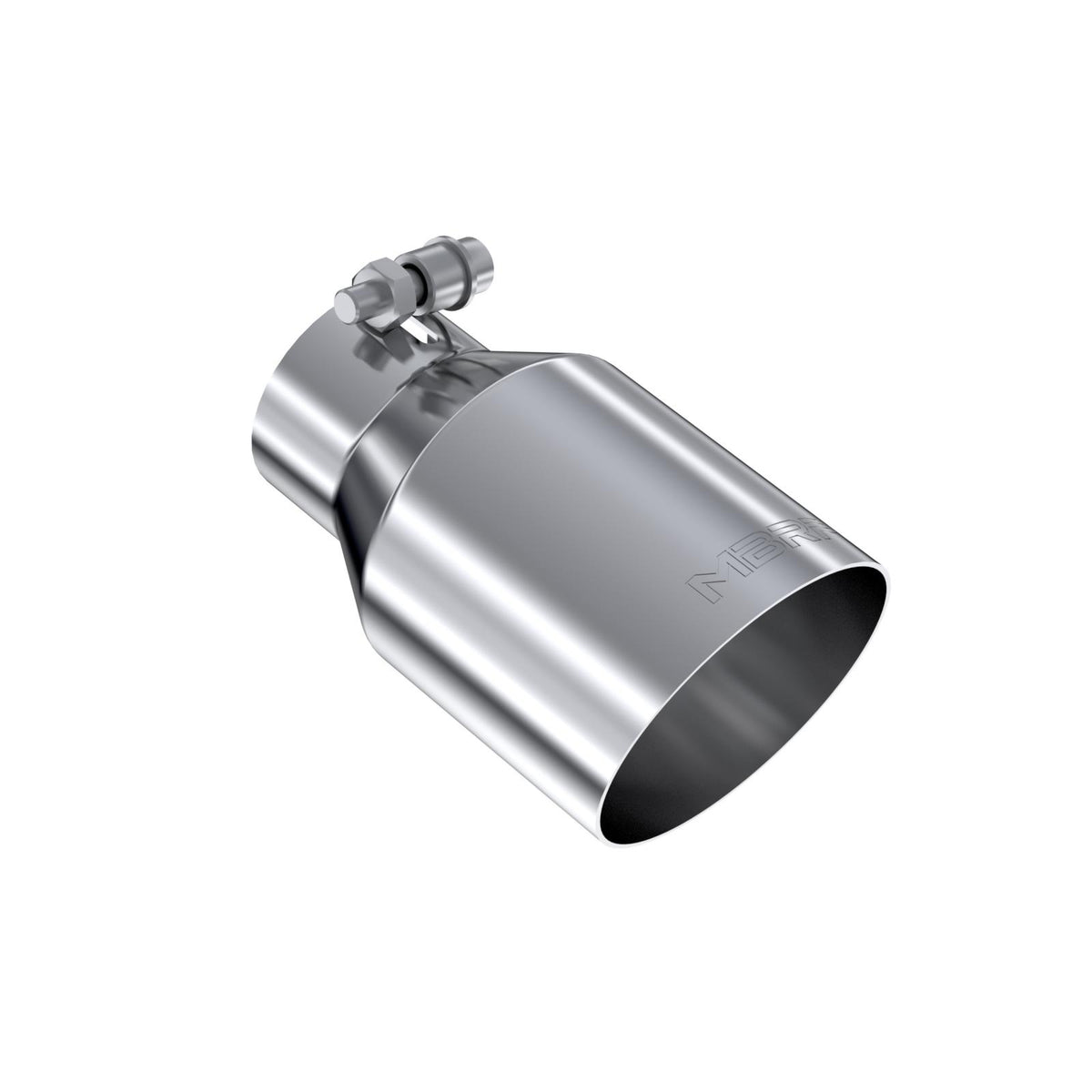 MBRP T5176 - T304 Stainless Steel Tip 2.5 Inch ID 4 Inch OD Single Wall Angle Cut 6.5 Inch Length MBRP 1