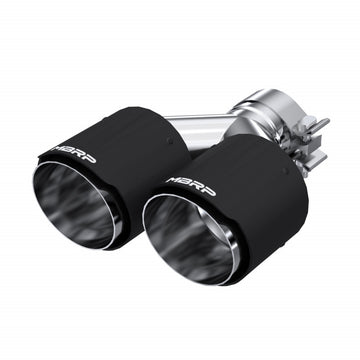 MBRP T5177CF - Carbon Fiber Tip 2.5 Inch ID Dual 4 Inch OD Out 9.50 Inch Length Dual Wall MBRP 1