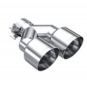 MBRP T5178 - T304 Stainless Steel Tip  2.5 Inch ID Dual 4 Inch OD Out 9.55 Inch Length Single Wall MBRP 1