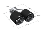 MBRP T5178CF - Carbon Fiber Tip  2.5 Inch ID Dual 4 Inch OD Out 9.5 Inch Length Dual Wall MBRP 3