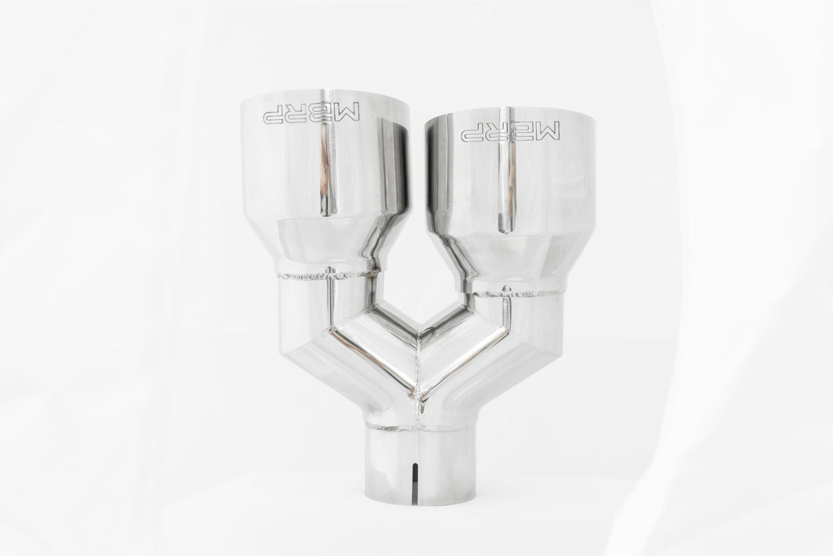 MBRP T5178 - T304 Stainless Steel Tip  2.5 Inch ID Dual 4 Inch OD Out 9.55 Inch Length Single Wall MBRP 2