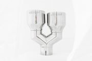 MBRP T5178 - T304 Stainless Steel Tip  2.5 Inch ID Dual 4 Inch OD Out 9.55 Inch Length Single Wall MBRP 2