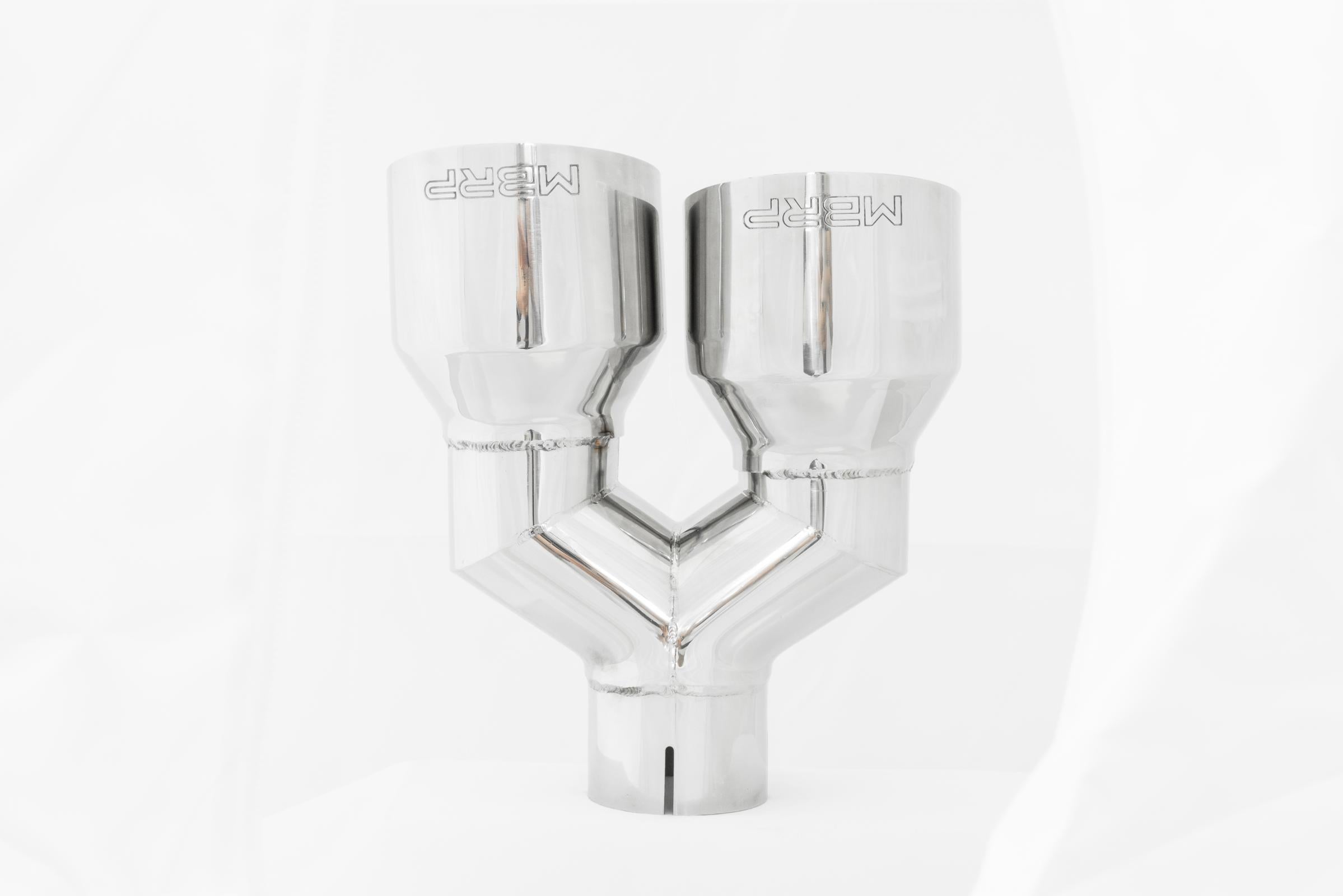 MBRP T5178 - T304 Stainless Steel Tip  2.5 Inch ID Dual 4 Inch OD Out 9.55 Inch Length Single Wall MBRP 2