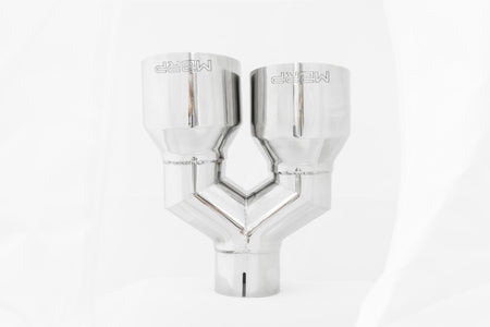 MBRP T5178 - T304 Stainless Steel Tip  2.5 Inch ID Dual 4 Inch OD Out 9.55 Inch Length Single Wall MBRP 2