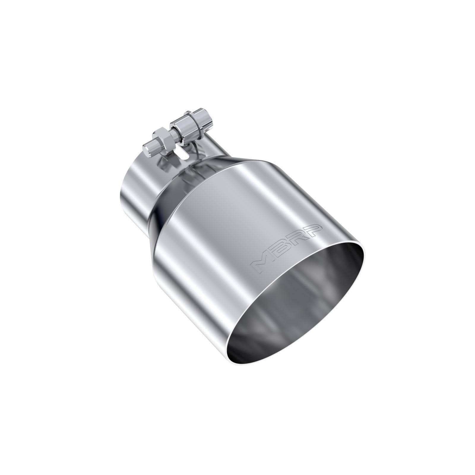 MBRP NA MBRP T5180 - 3 Inch Inlet 4.5 Inch OD Out 6.13 Inch Length Angle Cut Universal Tail Pipe Tip T304 Stainless Steel Tip MBRP