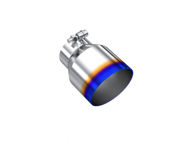 MBRP T5180BE - T304 Stainless Steel Burnt End Tip 3 Inch inlet 4.5 Inch OD Out 6.13 Inch Length Angle Cut MBRP
