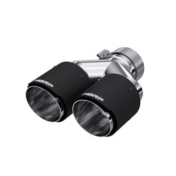 MBRP NA MBRP T5182CF - Carbon Fiber Tip 3.0 Inch ID 4.0 Inch OD Dual Out 9.87 Inch Length Dual Wall MBRP