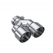 MBRP T5183 - T304 Stainless Steel Tip 3.0 Inch ID 4.0 Inch OD Dual Out 9.87 Inch Length Dual Wall MBRP