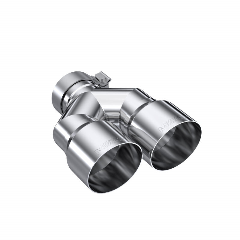 MBRP T5183 - T304 Stainless Steel Tip 3.0 Inch ID 4.0 Inch OD Dual Out 9.87 Inch Length Dual Wall MBRP