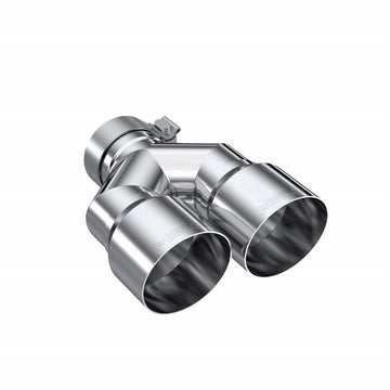 MBRP T5183 - T304 Stainless Steel Tip 3.0 Inch ID 4.0 Inch OD Dual Out 9.87 Inch Length Dual Wall MBRP