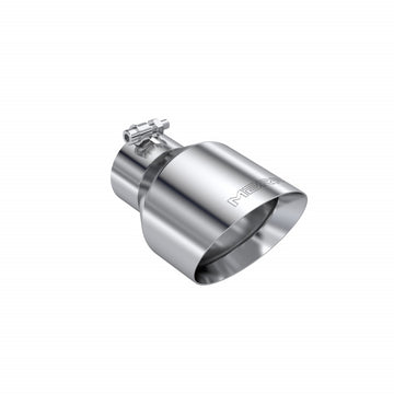 MBRP T5187 - Exhaust Tip 3 Inch ID 5 Inch OD Out 8 Inch Length Angle Cut Dual Wall T304 Stainless Steel MBRP 1