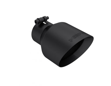 MBRP T5187BLK - Universal Black-Coated Tip, 3 Inch ID, 5 Inch OD Out, 8 Inch Length, Angle Cut, Dual Wall, Armor BLK MBRP 1