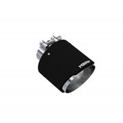 MBRP T5190CF - Exhaust Tip 2.5 Inch ID 5 Inch OD Out 6.5 Inch Length Angle Cut Dual Wall Carbon Fiber and Stainless Steel MBRP 1