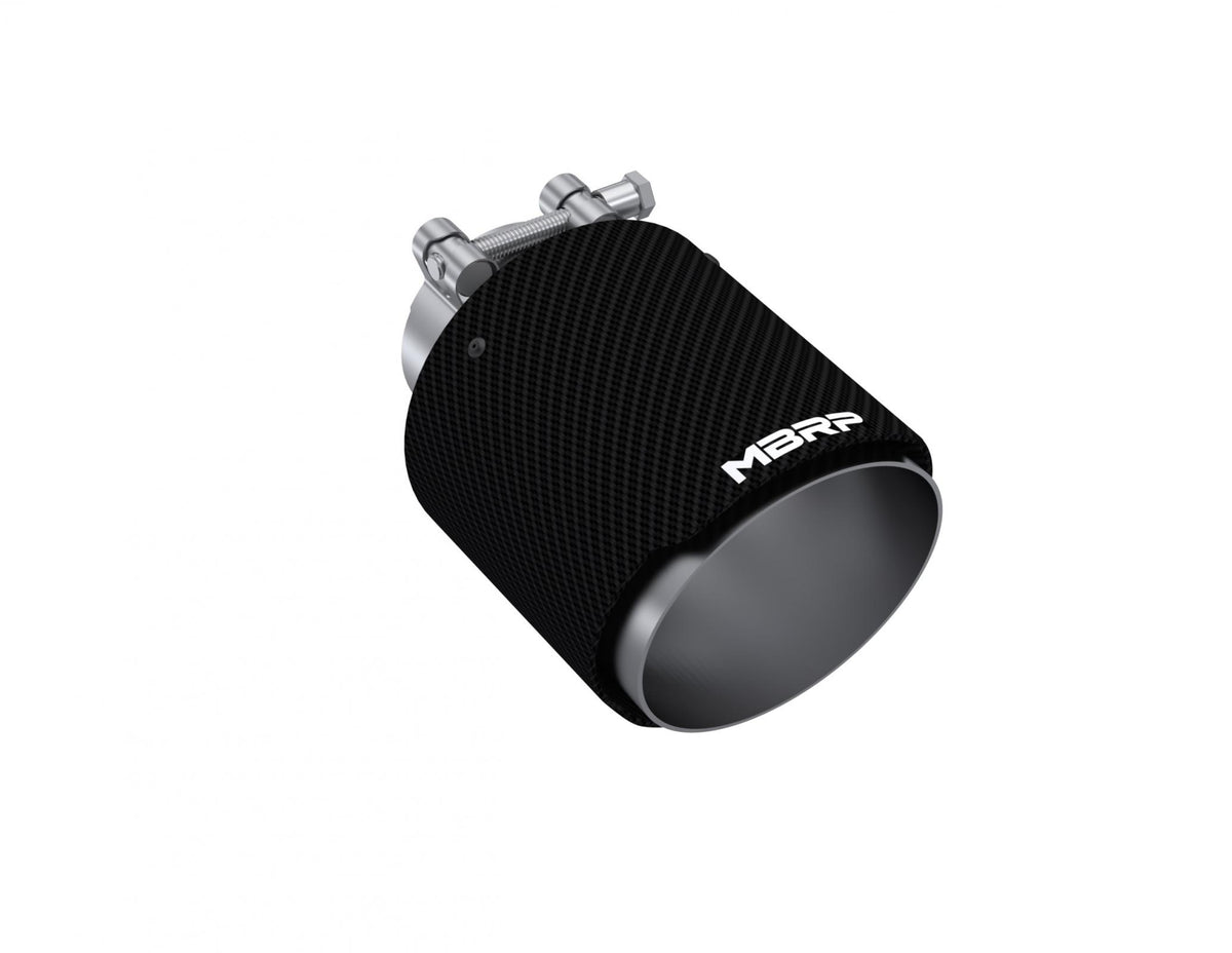 MBRP T5191CF - Carbon Fiber Tip 2.5 Inch ID 4.5 Inch OD Out 6.5 Inch Length Angle Cut Dual Wall MBRP 1