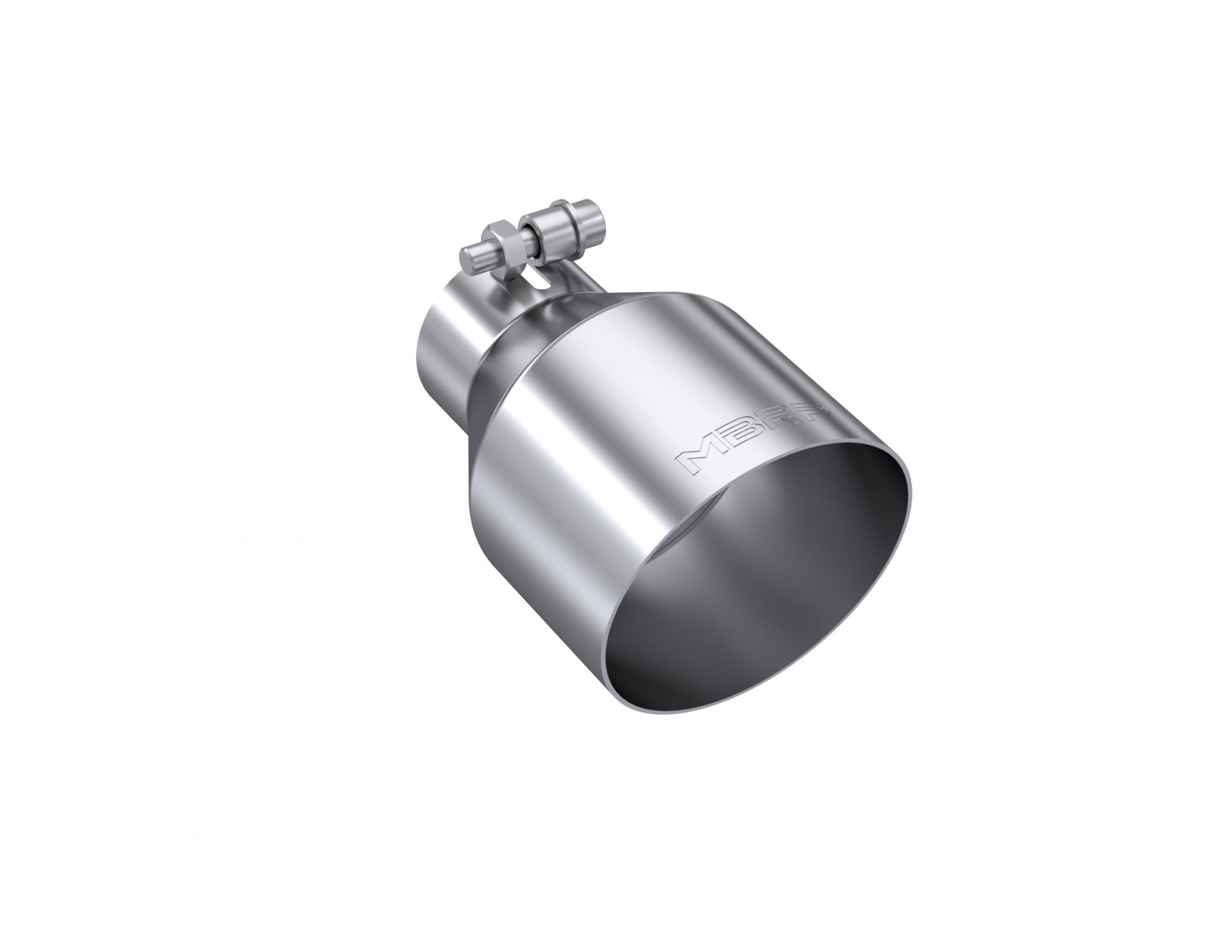MBRP T5191 - T304 Stainless Steel Tip 2.5 Inch ID 4.5 Inch OD Out 6.5 Inch Length Angle Cut Single Wall MBRP 1