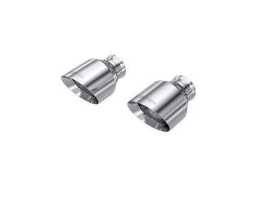MBRP T5197 - 2015-Up Dodge Durango/Charger T304 Stainless Steel Tips, 5 Inch OD Out, Angle Cut, Sold In Pairs MBRP