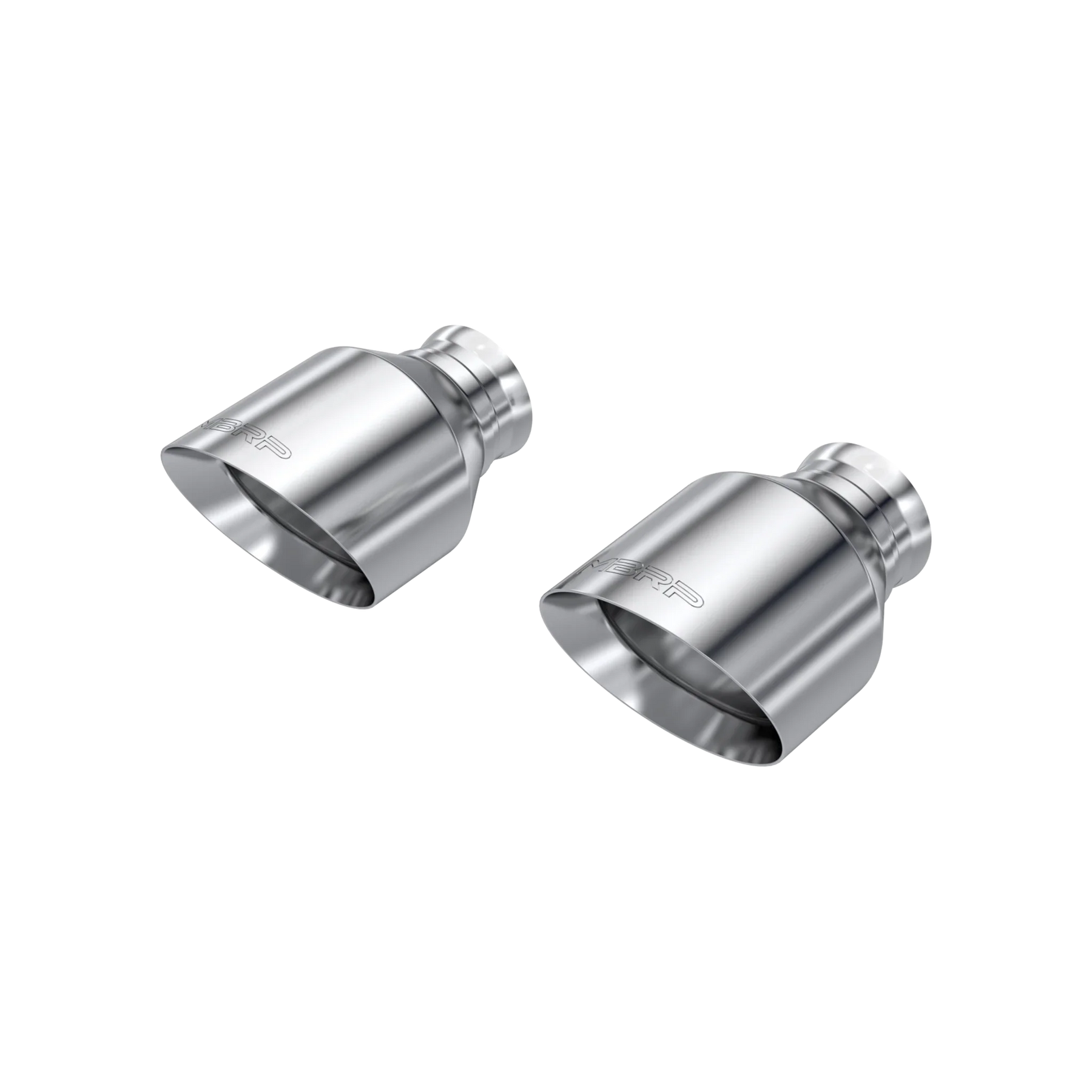 MBRP T5197 - 2015-Up Dodge Durango/Charger T304 Stainless Steel Tips, 5 Inch OD Out, Angle Cut, Sold In Pairs MBRP