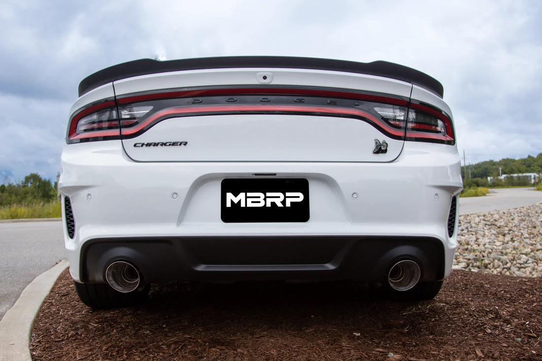 MBRP T5197 - 2015-Up Dodge Durango/Charger T304 Stainless Steel Tips, 5 Inch OD Out, Angle Cut, Sold In Pairs MBRP
