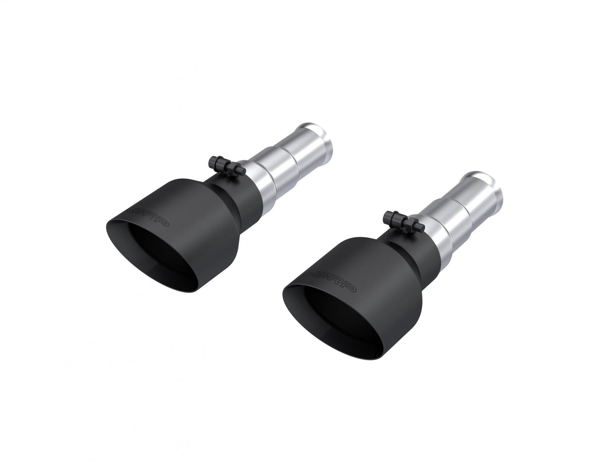 MBRP T5199BLK - 2019-2024 Ram 1500 5.7L Hemi Black Exhaust Tips, Armor BLK 5 Inch OD Dual Wall Angle Cut, Sold In Pairs MBRP 1