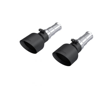 MBRP T5199BLK - 2019-2024 Ram 1500 5.7L Hemi Black Exhaust Tips, Armor BLK 5 Inch OD Dual Wall Angle Cut, Sold In Pairs MBRP 1