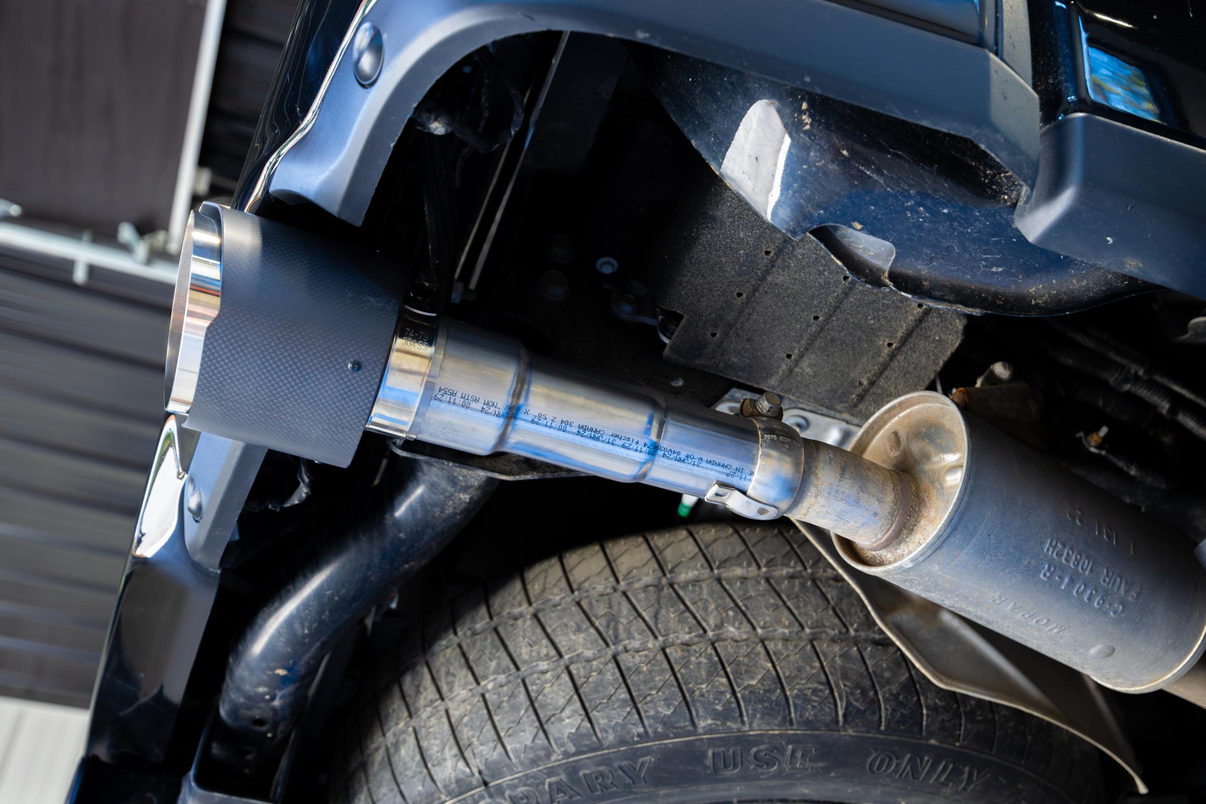 MBRP T5199CF - 2019-2024 Ram 1500 5.7L Hemi Carbon Fiber Exhaust Tips, 5 Inch OD Dual Wall Angle Cut, Sold In Pairs MBRP 5