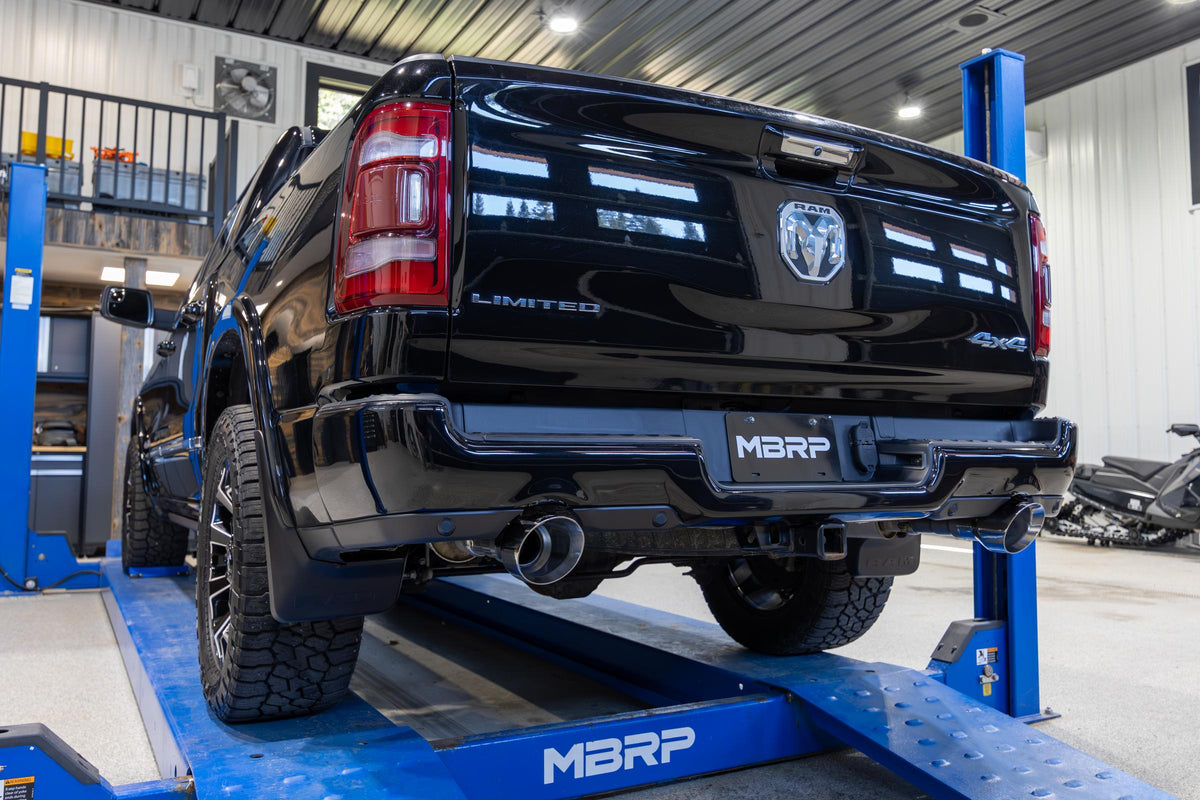MBRP T5199 - 2019-24 Ram 1500 5.7L Hemi Exhaust Tips, Armor Pro 5 Inch OD Dual Wall Angle Cut, Sold In Pairs MBRP 5