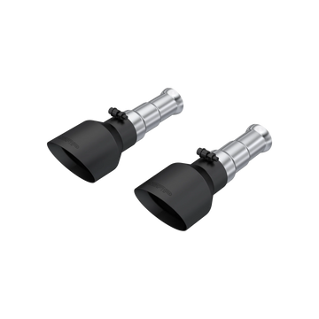 MBRP T5200BLK - 2009-2018 Ram 1500 and 2019-2024 Ram 1500 5.7L Hemi Black Exhaust Tips, Armor BLK 5 Inch OD Dual Wall Angle Cut. Sold In Pairs MBRP