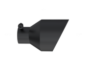 MBRP T5203BLK - Universal Black Tip, 2.5-Inch ID, 5-Inch OD Angle Cut Dual Wall MBRP