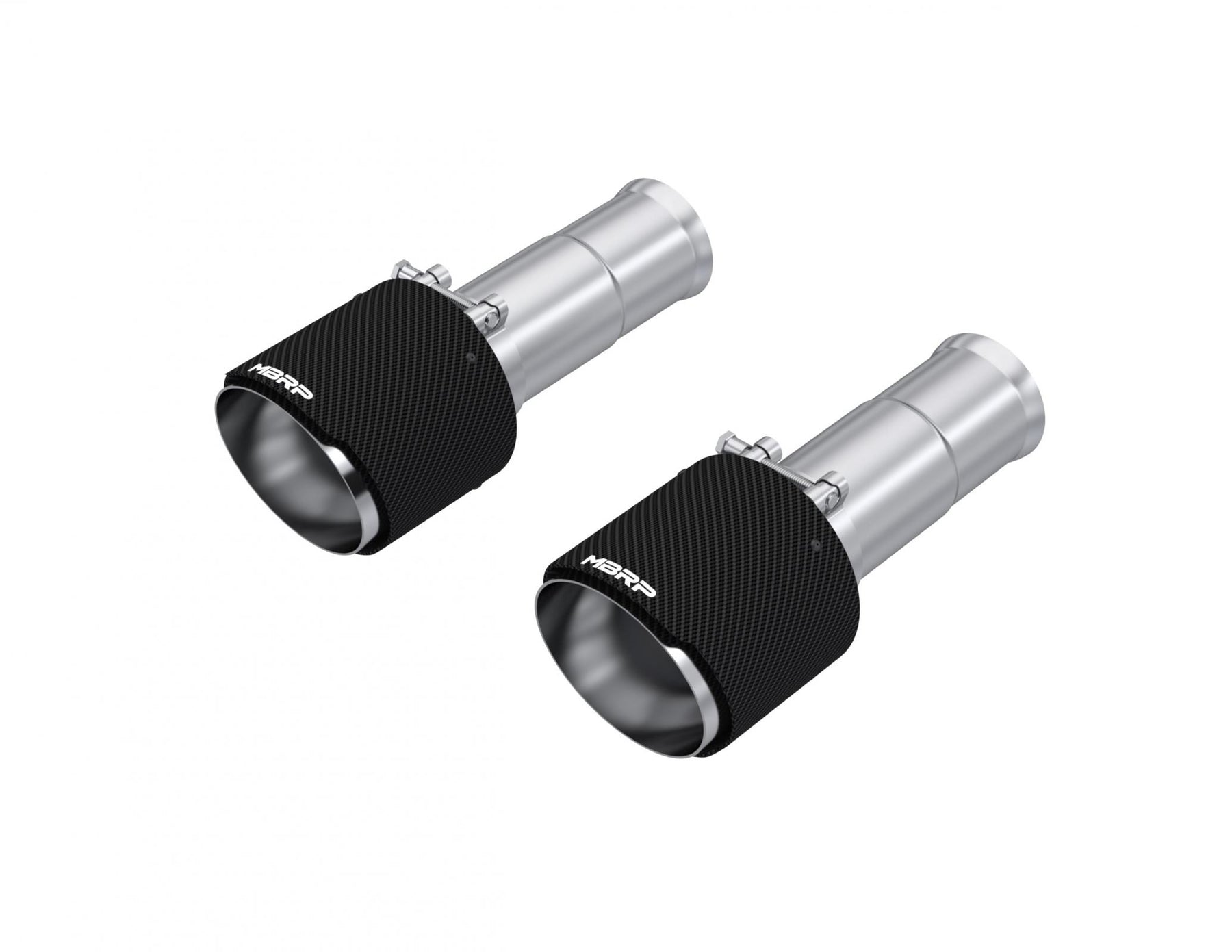 MBRP T5204CF - 2025-Up Ram 1500 3.0L SST 5 Inch OD Carbon Fiber and Stainless Steel Tips Sold in Pairs MBRP 2