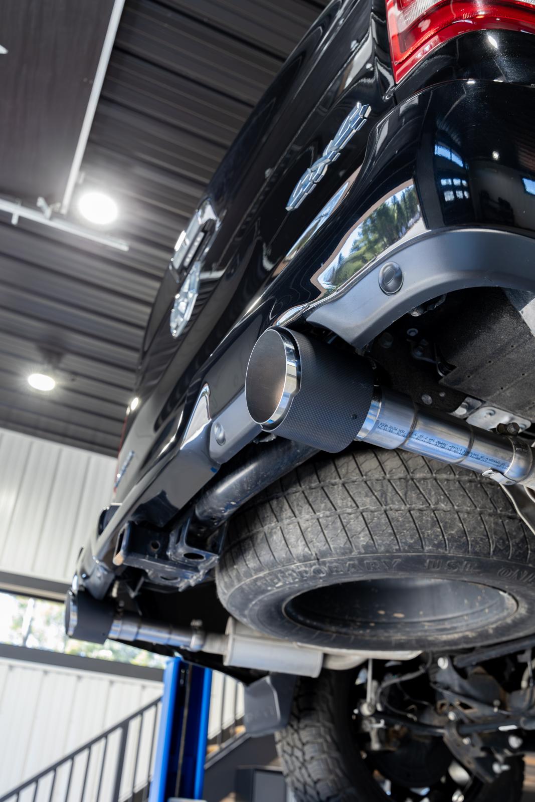 MBRP T5204CF - 2025-Up Ram 1500 3.0L SST 5 Inch OD Carbon Fiber and Stainless Steel Tips Sold in Pairs MBRP 4