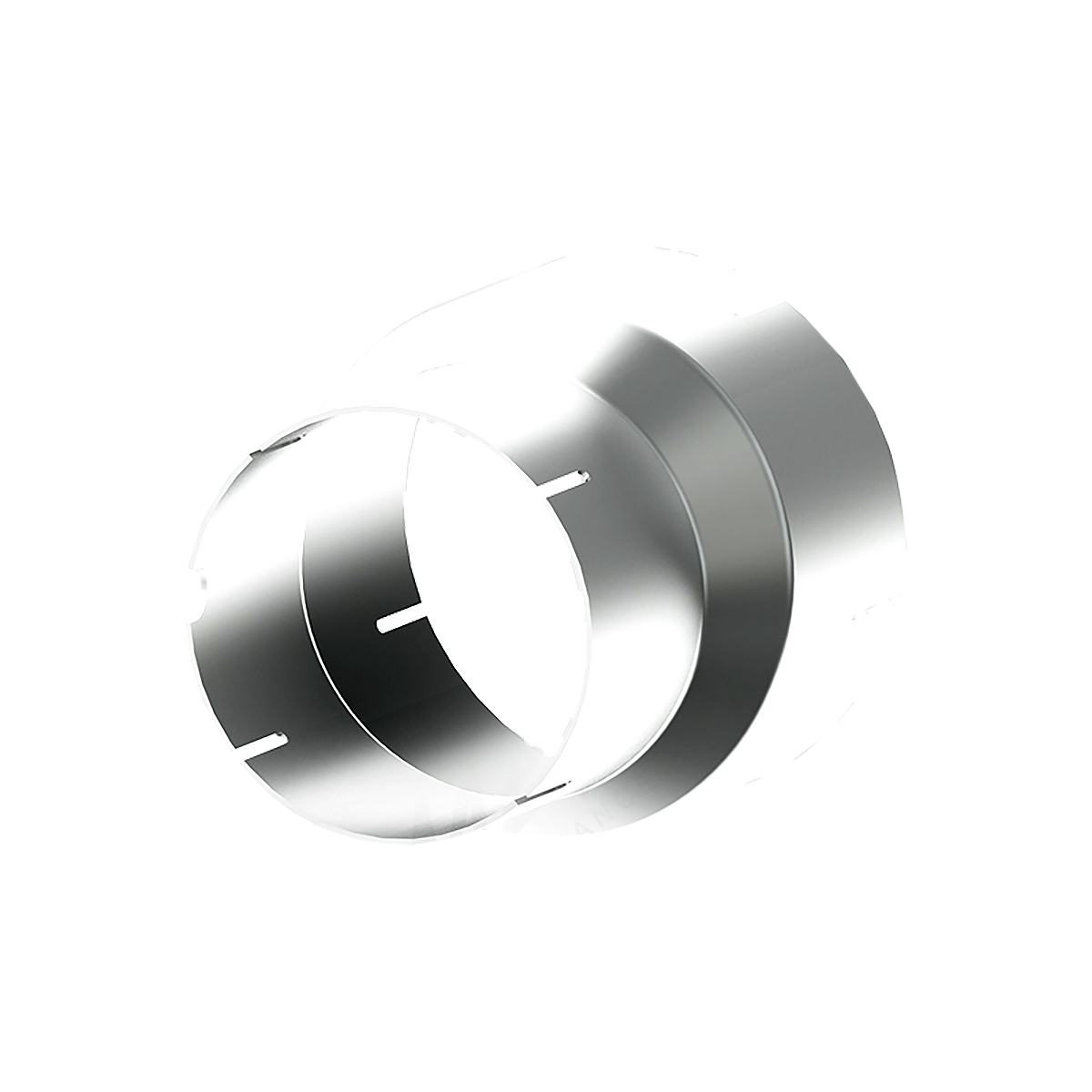 MBRP UA2004 - 4 Inch ID To 5 Inch ID Exhaust Pipe Adapter Aluminized Steel MBRP 1
