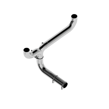 MBRP Exhaust MBRP UT6001 - Full Size Pickup 5 Inch Exhaust Pipe T Pipe Aluminized Steel MBRP