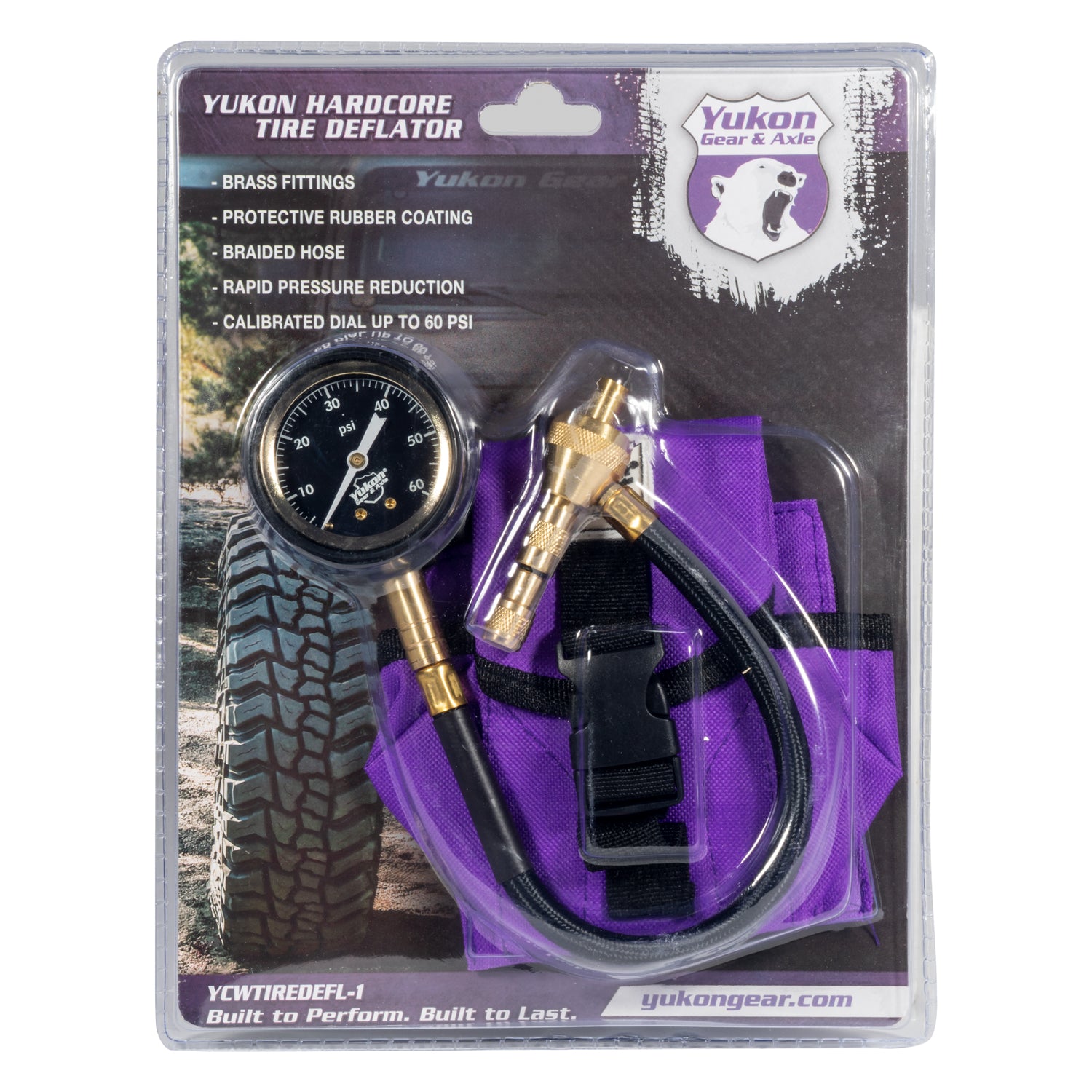 Yukon Gear Yukon Gear YCWTIREDEFL-1 Tire Pressure Gauge