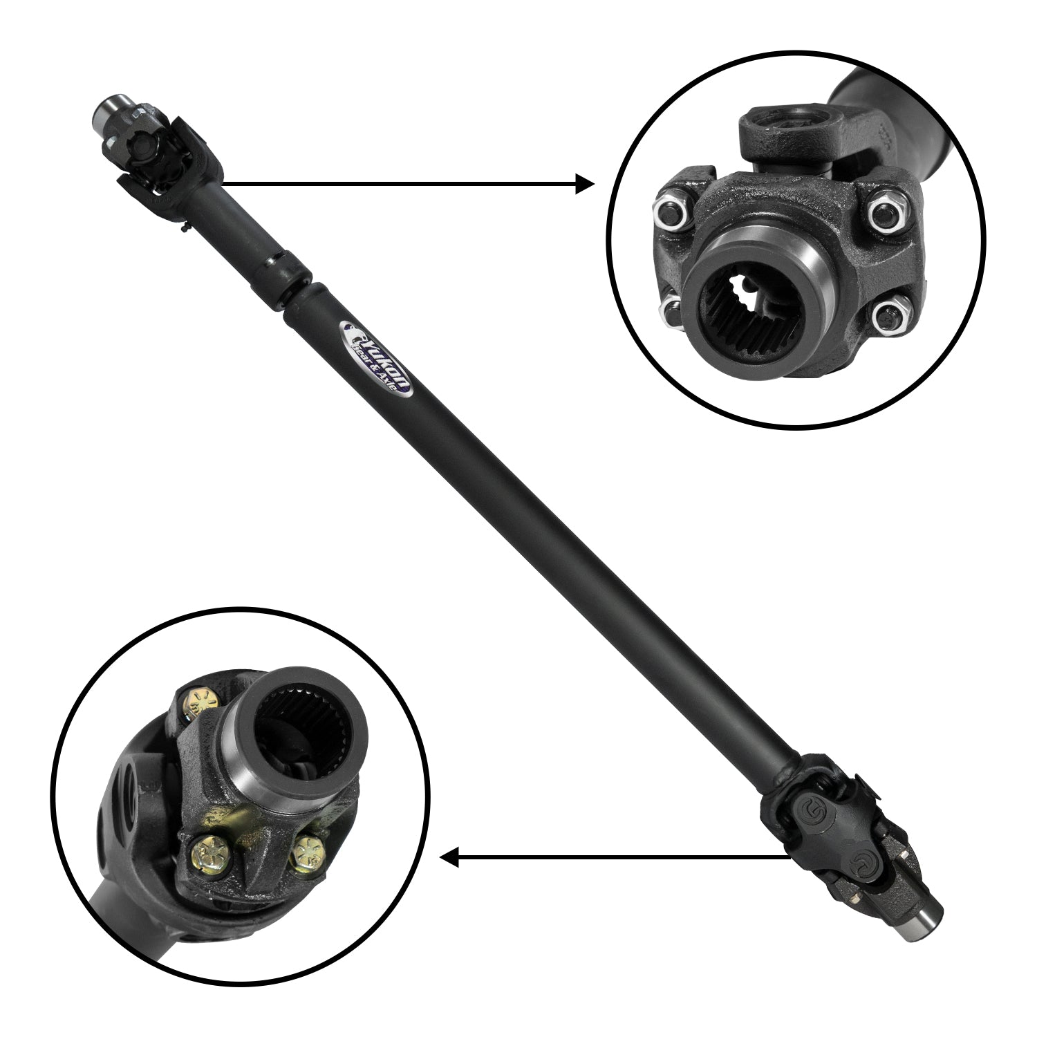 Yukon Gear and Axle YDS033 - Yukon Performance Front Driveshaft 2018 JL Sahara 4 Door w/ AT & Selec-Trac 4
