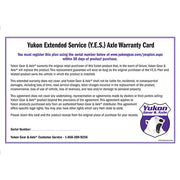 Yukon Gear and Axle YESAXLE - Yukon Extended Service plan for axle shaft. 1