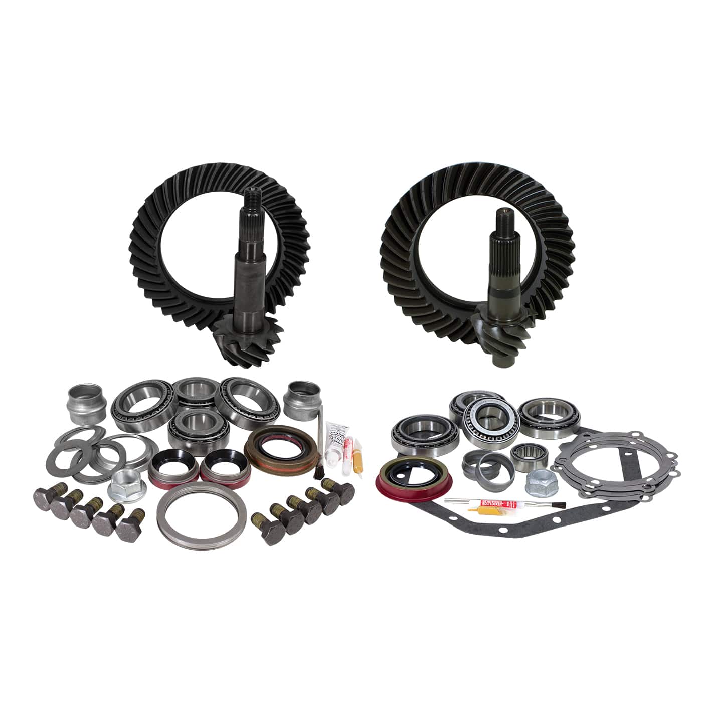 Yukon Gear and Axle Driveline and Axles Yukon Gear and Axle YGK033 - Yukon Gear & Install Kit pkg for STD Rotation D60 & ’89-‘98 GM 14T, 5.38 thick