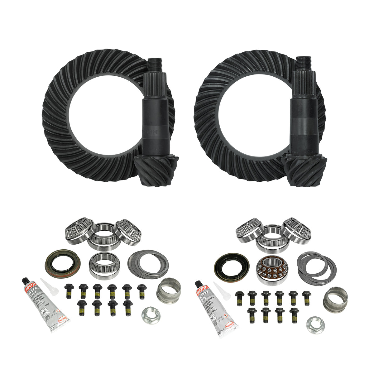 Yukon Gear and Axle YGK067 - Yukon Gear & Kit Package for JL & JT Rubicon, D44 Rear & D44 Front, 4.56 Gear