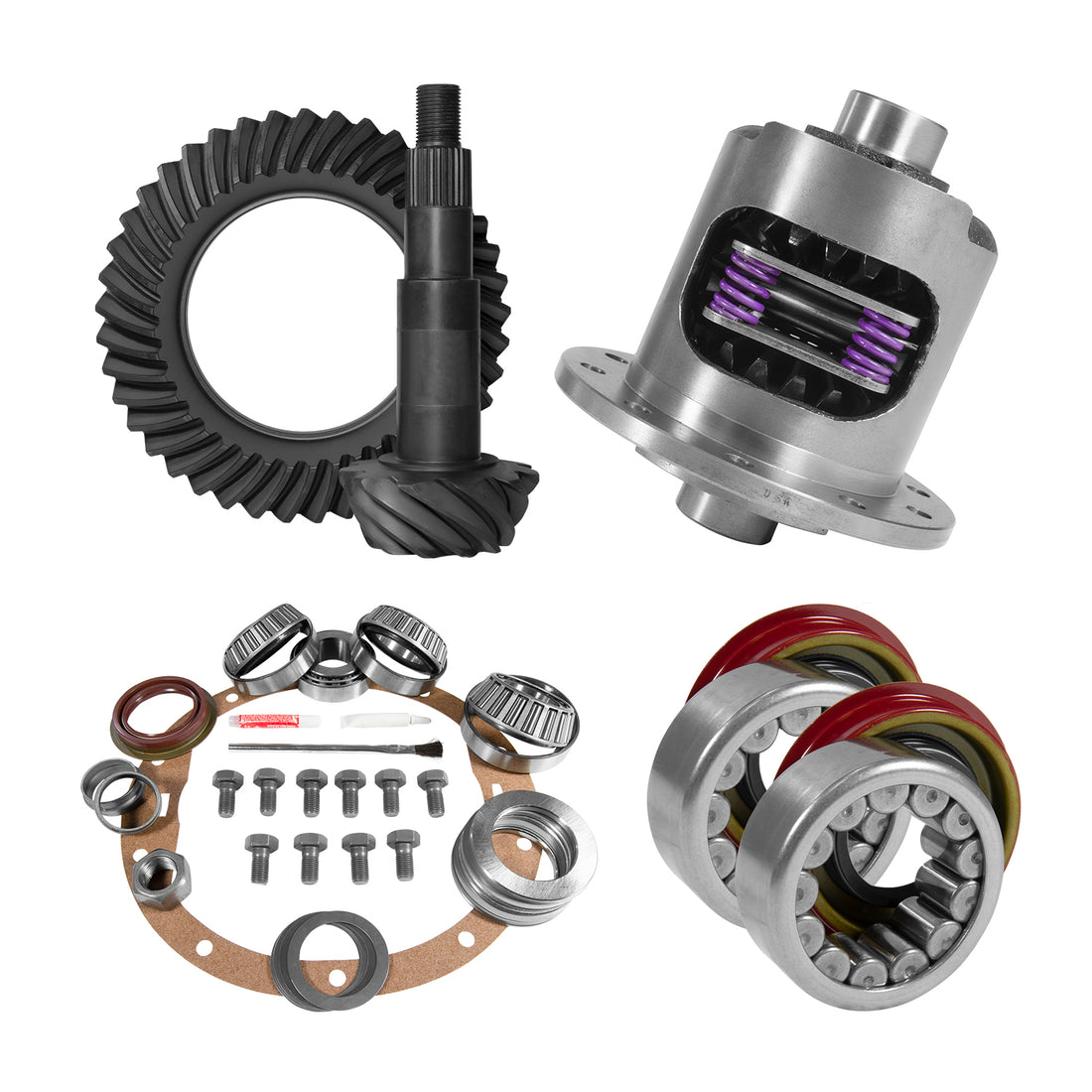 Yukon Gear and Axle YGK2019 - 8.6" GM 4.56 Rear Ring & Pinion, Install Kit, 30spl Posi, Axle Bearings & Seals 7