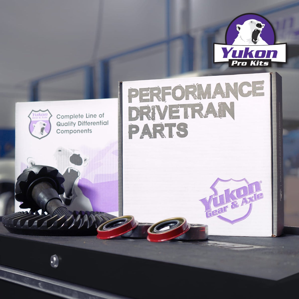 Yukon Gear and Axle Driveline and Axles Yukon Gear and Axle YGK2067 - 8.8" Ford 4.11 Rear Ring & Pinion, Install Kit, 2.99" OD Axle Bearings & Seals