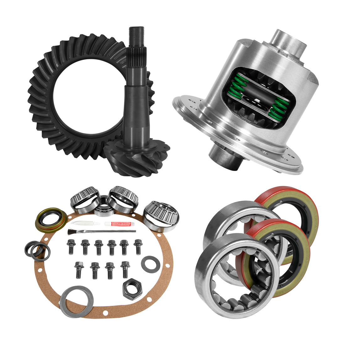 Yukon Gear and Axle YGK2192 - 8.25" CHY 3.07 Rear Ring & Pinion, Install Kit, Posi, 1.618" ID Axle Bearings 7