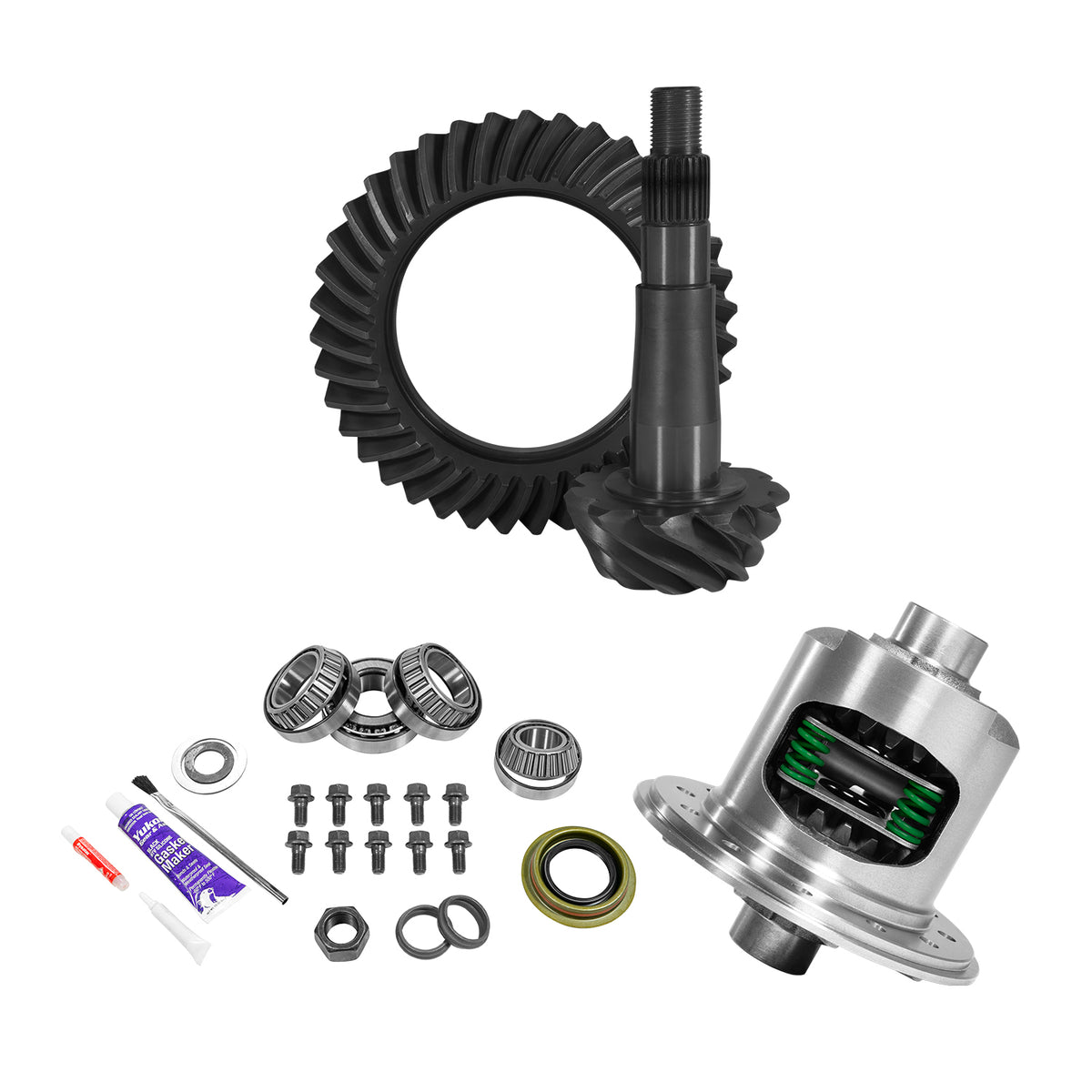 Yukon Gear and Axle YGK2204 - 8.25"/ 213mm CHY 3.07 Rear Ring & Pinion, Install Kit, 29 Spline Posi, 4