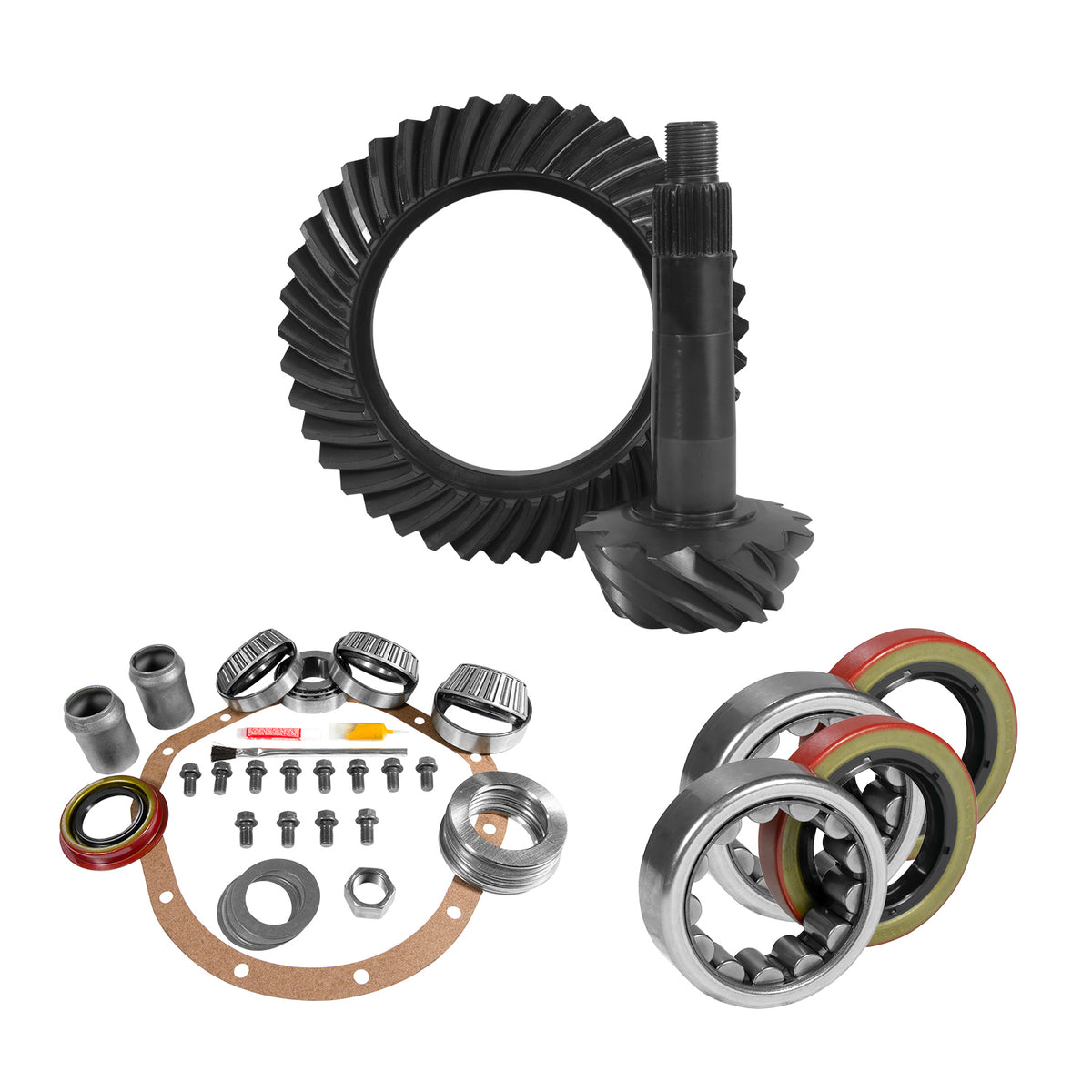 Yukon Gear and Axle YGK2228 - 8.875" GM 12T Thick 3.73 Rear Ring & Pinion, Install Kit, Axle Bearings & Seals 8