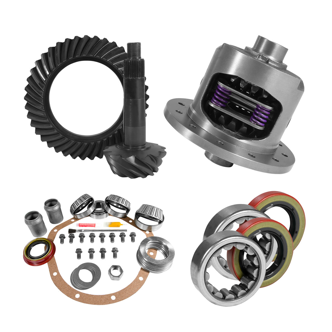 Yukon Gear and Axle YGK2231 - 8.875" GM 12T 3.08 Rear Ring & Pinion, Install Kit, 30spl Posi, Axle Bearings