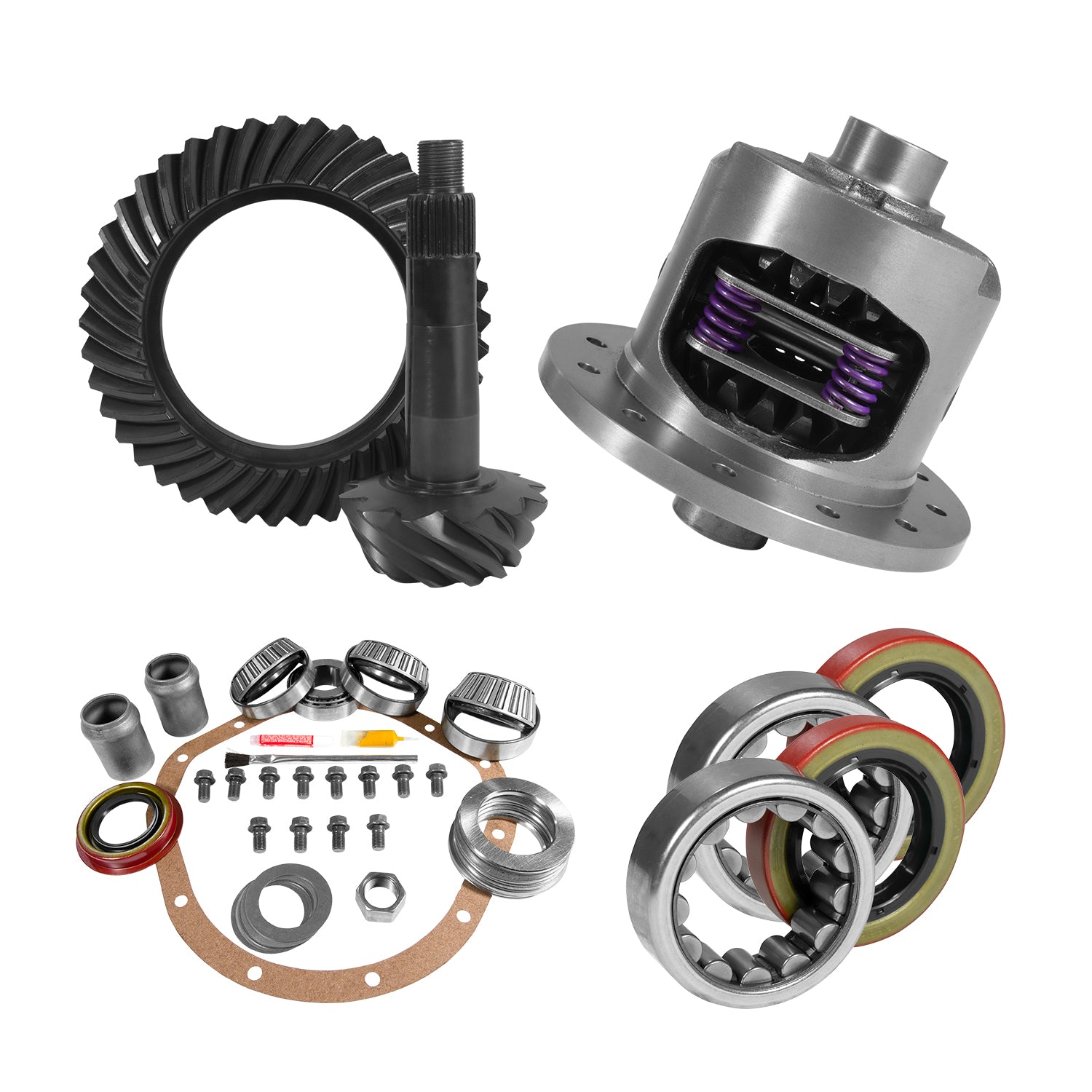 Yukon Gear and Axle YGK2231 - 8.875" GM 12T 3.08 Rear Ring & Pinion, Install Kit, 30spl Posi, Axle Bearings