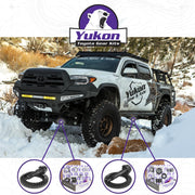 Yukon Gear and Axle YGKT010-488 - Ring & Pinion Gear Kit Package Front & Rear with Install Kits - Toyota 9.5/9.5 4