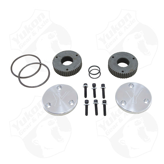 Yukon Gear and Axle YHC50001 - Yukon Hardcore Drive Flange Kit Dana 44 30spl Outer Stubs w/ Yukon Engraved Caps 4
