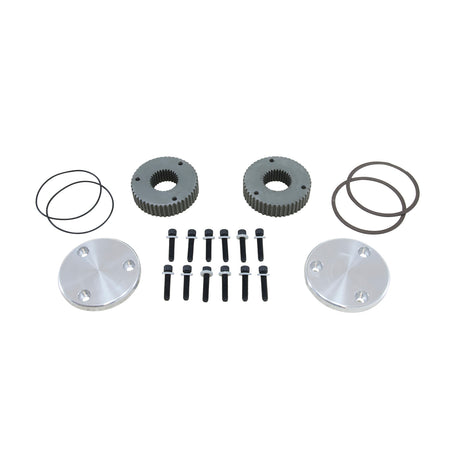 Yukon Gear and Axle YHC50002 - Yukon Hardcore Drive Flange Kit Dana 44 30spl Outer Stubs w/ Non-Engraved Caps 1