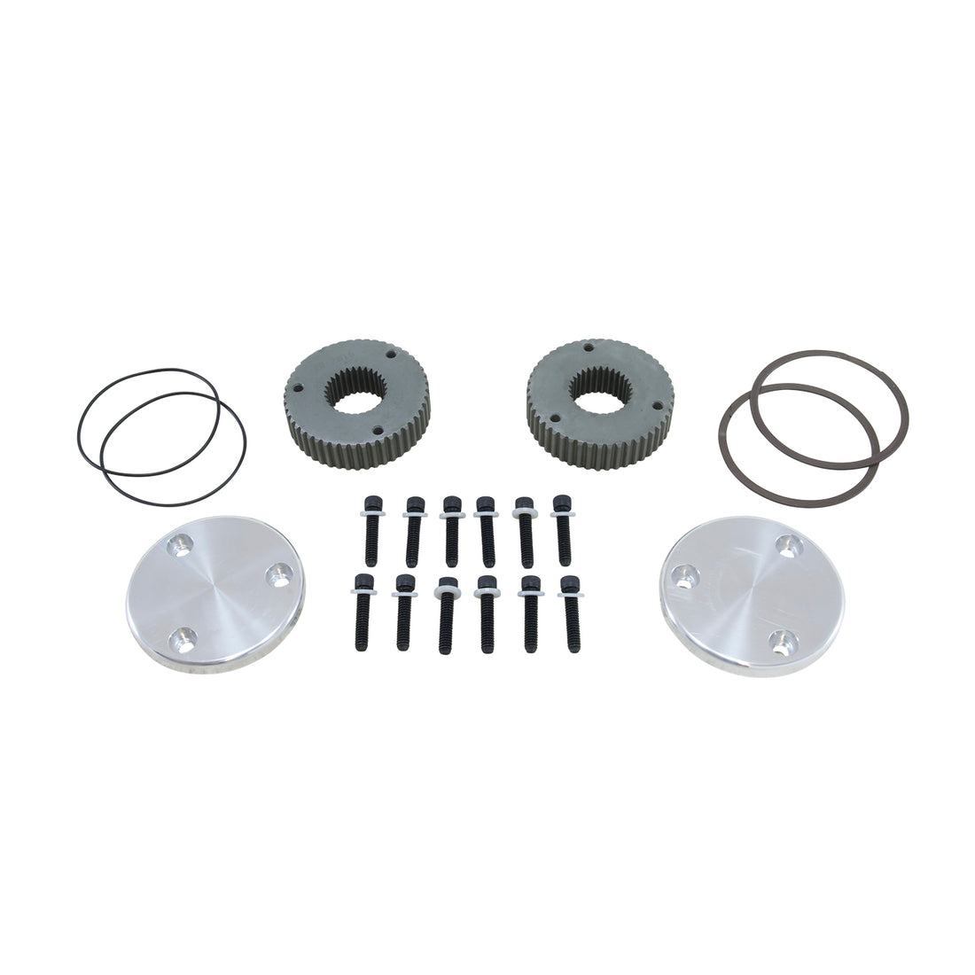 Yukon Gear and Axle YHC50003 - Yukon Hardcore Drive Flange Kit Dana 60 30spl Outer Stubs w/ Yukon Engraved Caps 1