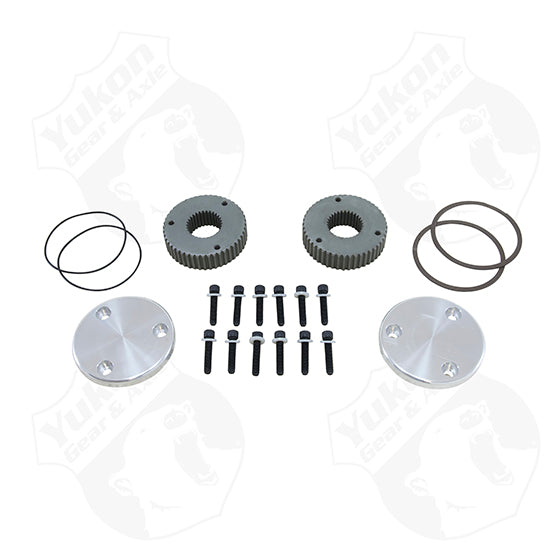 Yukon Gear and Axle YHC50003 - Yukon Hardcore Drive Flange Kit Dana 60 30spl Outer Stubs w/ Yukon Engraved Caps 4